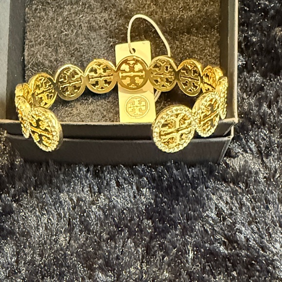 Tory Burch Gold pave Cuff Bracelet - Picture 4 of 6